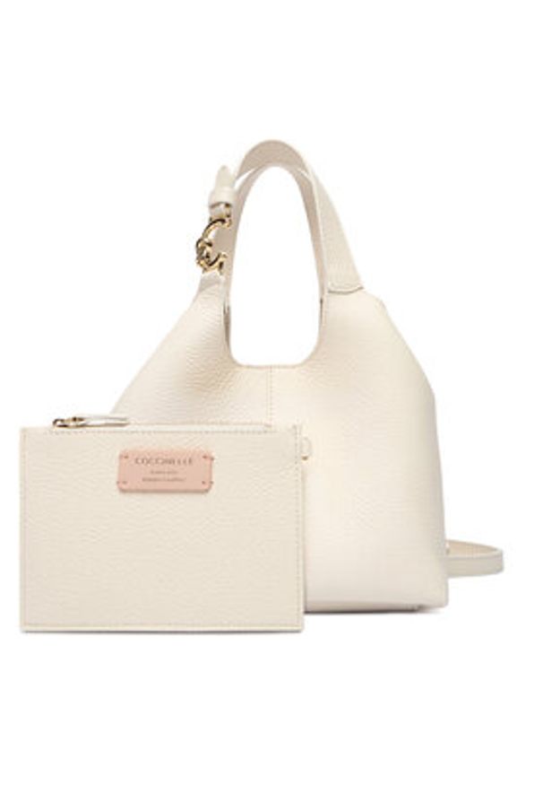 Coccinelle Torebka SHA Coccinelle C-Easy E1 SHA 58 01 01 Écru. Kolor: kremowy. Materiał: skórzane