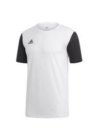 Adidas - Koszulka piłkarska adidas Estro 19 JSY. Kolor: biały, wielokolorowy, czarny. Materiał: jersey, materiał. Sport: piłka nożna