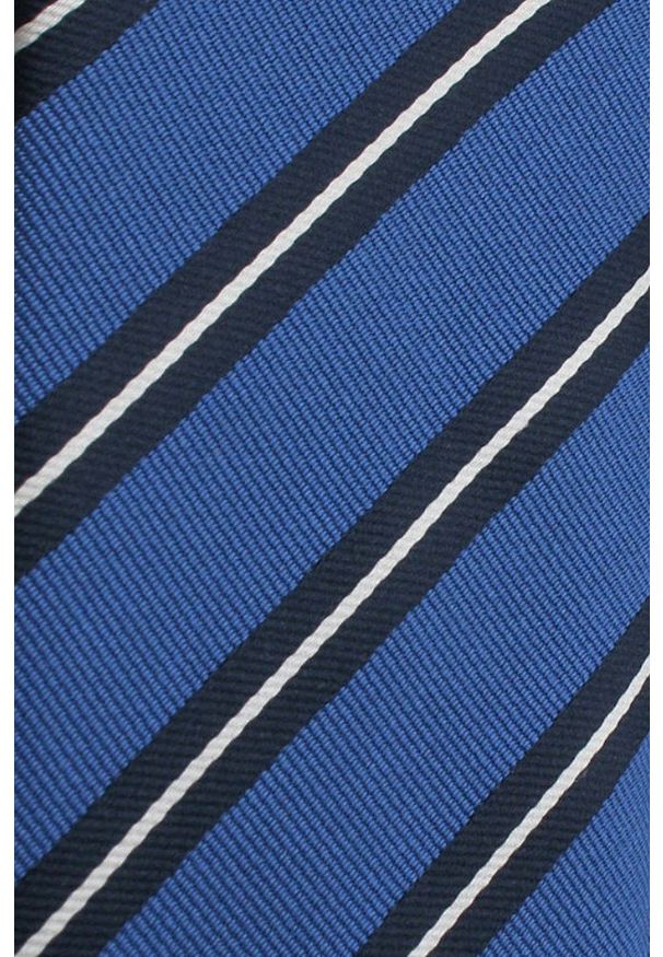 Klasyczny Krawat Klubowy - Alties - w Prążek, Niebieski. Kolor: niebieski. Materiał: tkanina. Wzór: prążki. Styl: klasyczny