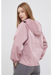 Calvin Klein Jeans Kurtka damska kolor różowy przejściowa oversize. Kolor: różowy. Materiał: materiał. Długość rękawa: raglanowy rękaw. Długość: długie. Wzór: gładki #3