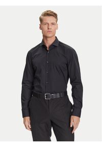 Hugo - HUGO Koszula C-Jason 50293691 Czarny Slim Fit. Kolor: czarny. Materiał: bawełna