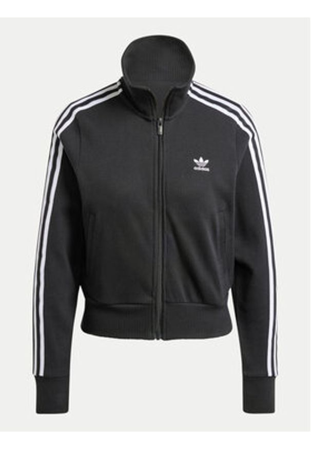 Adidas - adidas Bluza IY7278 Czarny Slim Fit. Kolor: czarny. Materiał: bawełna
