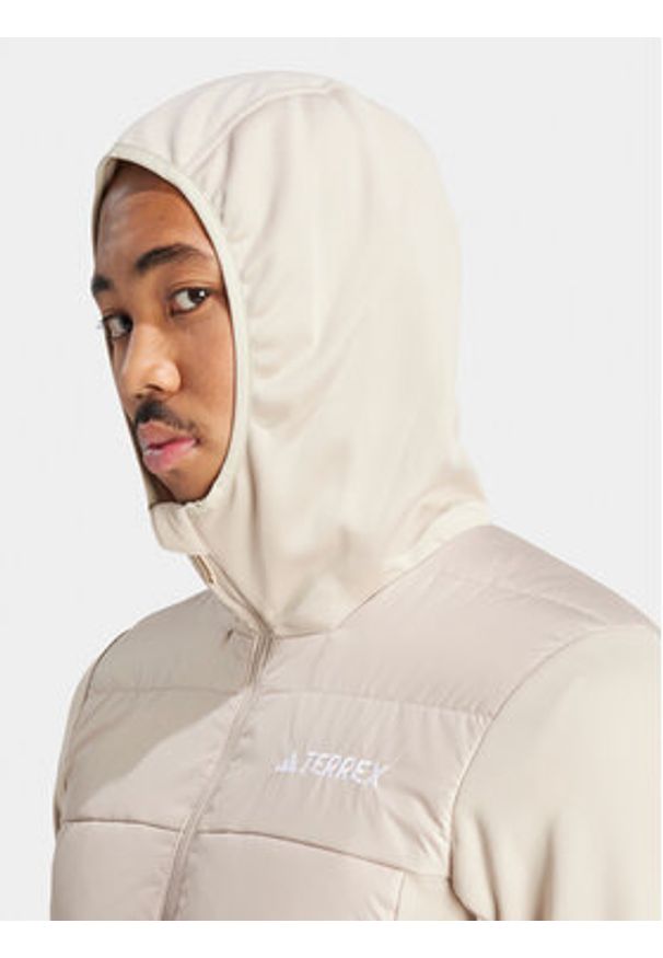 Adidas - adidas Kurtka outdoor Terrex Multi Hybrid IM8106 Beżowy Regular Fit. Kolor: beżowy. Materiał: syntetyk. Sport: outdoor
