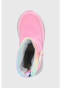 Ugg - UGG Buty dziecięce Toty Weather kolor różowy. Nosek buta: okrągły. Zapięcie: rzepy. Kolor: różowy. Materiał: guma