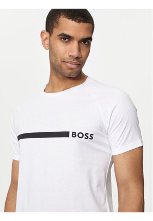 BOSS - Boss T-Shirt T-Shirt Rn Slim Fit 50517970 Biały Slim Fit. Kolor: biały. Materiał: bawełna