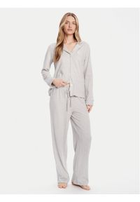 Lauren Ralph Lauren - LAUREN RALPH LAUREN Piżama ILN92453 Szary Regular Fit. Kolor: szary. Materiał: bawełna