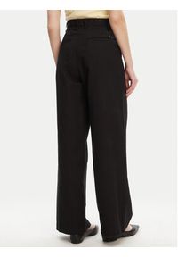 TOMMY HILFIGER - Tommy Hilfiger Spodnie materiałowe WW0WW45780 Czarny Wide Leg. Kolor: czarny. Materiał: bawełna #3