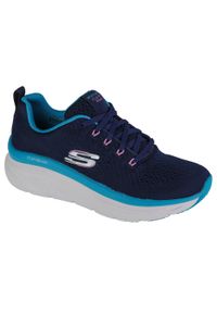 skechers - Buty sportowe Sneakersy damskie, Skechers D'Lux Walker - Fresh Finesse. Kolor: niebieski. Sport: turystyka piesza