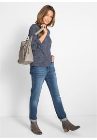 bonprix - Bluzka bawełniana z czystej bawełny organicznej. Kolor: niebieski. Materiał: bawełna. Długość rękawa: długi rękaw. Długość: długie #2