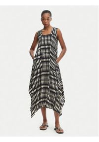 Iconique Sukienka letnia Elsie IC26-111 Czarny Regular Fit. Kolor: czarny. Materiał: wiskoza. Sezon: lato #3