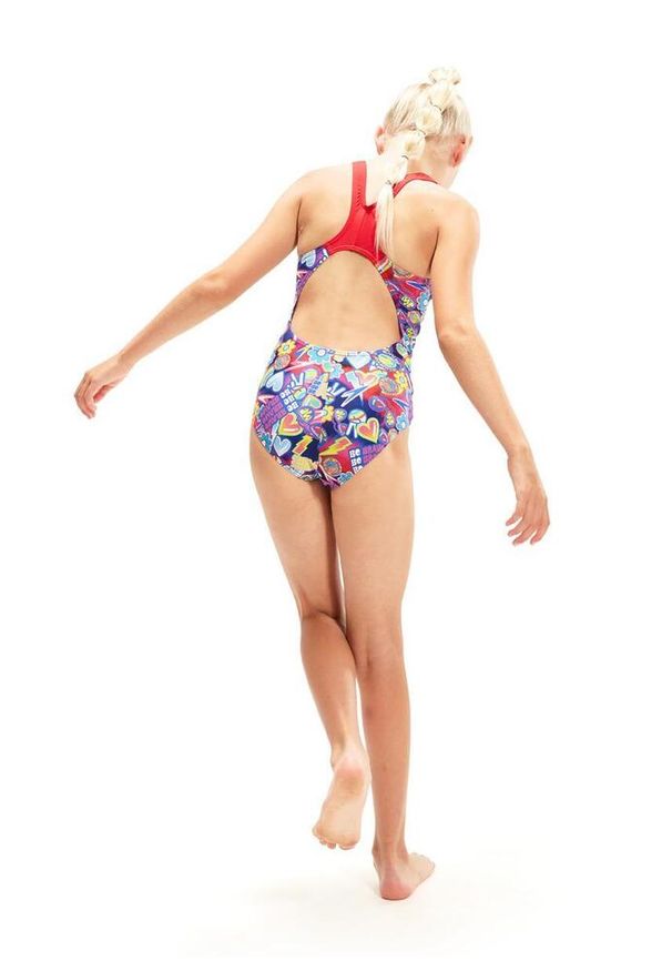 Strój kąpielowy dla dzieci Speedo Digital. Kolor: czerwony, niebieski, wielokolorowy. Materiał: poliester