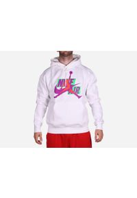 Nike - Bluza męska nike air jordan jumpman classics fleece pullover hoodie white. Kolor: biały. Sport: bieganie #2