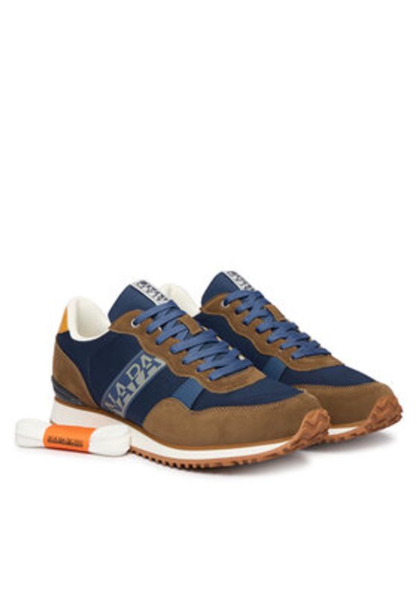 Napapijri Sneakersy NP0A8B9N Brązowy. Kolor: brązowy. Materiał: skóra, zamsz