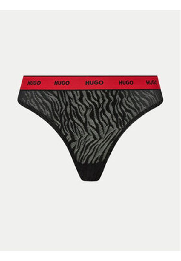 Hugo - HUGO Komplet stringów 50523829 Czarny. Kolor: czarny. Materiał: syntetyk