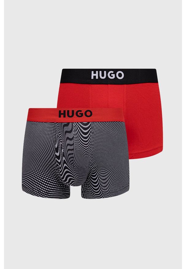 Hugo - HUGO bokserki (2-pack) męskie kolor czarny. Kolor: czarny