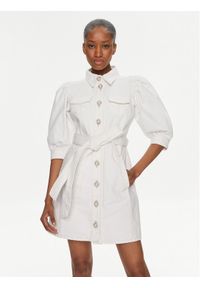 Custommade Sukienka jeansowa Karly 999448456 Biały Regular Fit. Kolor: biały. Materiał: bawełna #1