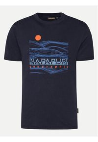 Napapijri T-Shirt S-Buti NP0A4INM Granatowy Regular Fit. Kolor: niebieski. Materiał: bawełna #2