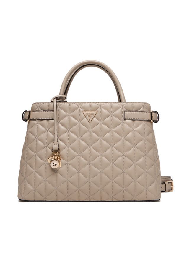 Guess Torebka Paisleigh HWQG98 83060 Beżowy. Kolor: beżowy. Materiał: skórzane