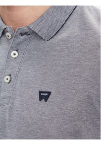 Wrangler Polo Refined 112350390 Niebieski Regular Fit. Typ kołnierza: polo. Kolor: niebieski. Materiał: bawełna #6