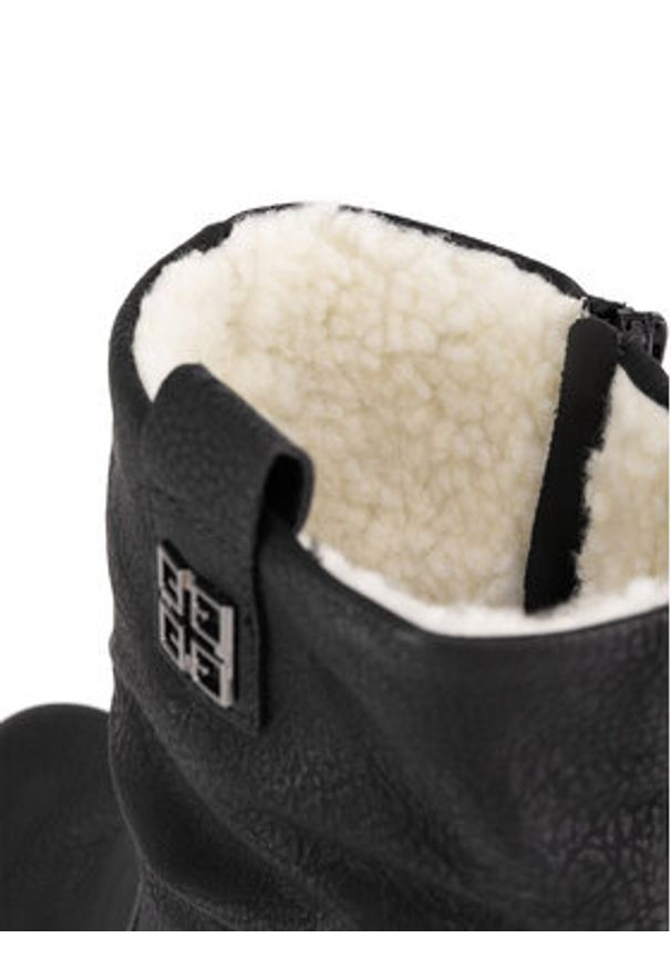 Rieker Botki Z9583-00 Czarny. Kolor: czarny. Materiał: materiał