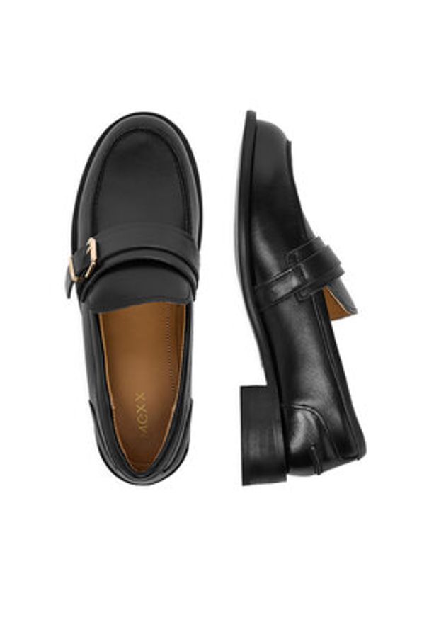 MEXX Loafersy EO-WS1164-01 Czarny. Kolor: czarny. Materiał: skóra