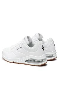 skechers - Skechers Sneakersy Uno 2 155543/WHT Biały. Kolor: biały. Materiał: skóra #3