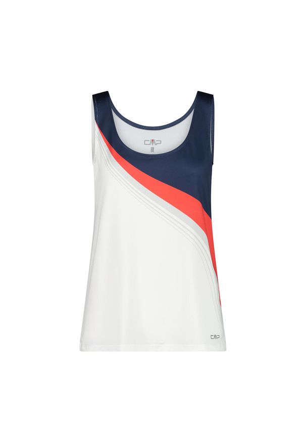Damski tank top CMP. Kolor: biały. Długość rękawa: bez rękawów