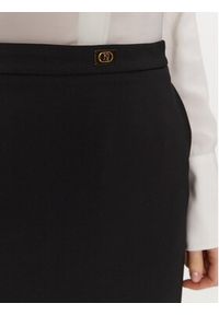 Elisabetta Franchi Spódnica ołówkowa GO-099-51E2-V260 Czarny Regular Fit. Kolor: czarny. Materiał: syntetyk #5