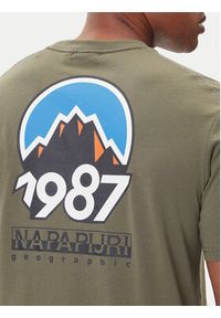 Napapijri T-Shirt S-Montepiana NP0A88SV Zielony Regular Fit. Kolor: zielony. Materiał: bawełna #3