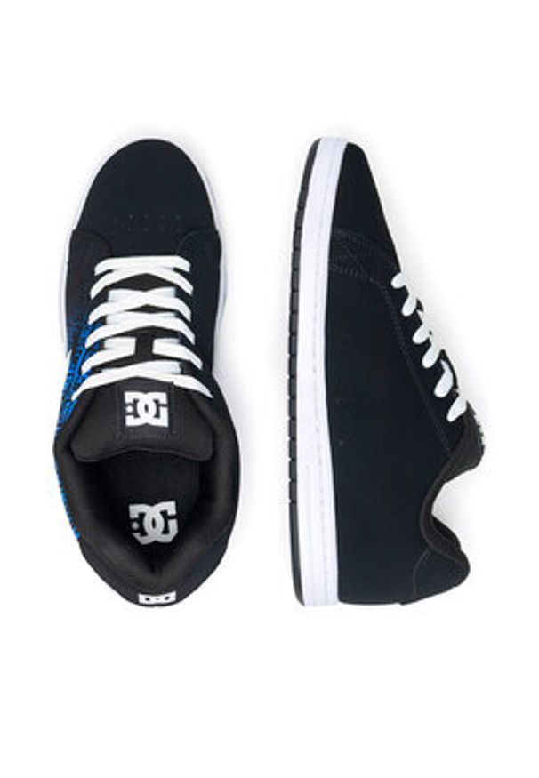 DC Sneakersy GAVELER ADYS100536-KYP Czarny. Kolor: czarny. Materiał: skóra