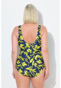 ULLA POPKEN - Damskie Strój kąpielowy w kopertowym stylu miękkie miseczki dekolt w serek. Kolekcja: plus size. Kolor: niebieski. Materiał: poliamid, poliester, materiał, elastan #2
