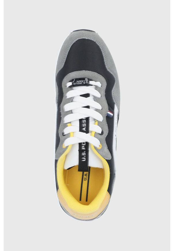 U.S. Polo Assn. buty kolor szary. Nosek buta: okrągły. Zapięcie: sznurówki. Kolor: szary. Materiał: guma