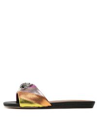 Kurt Geiger Klapki Kensington Flat Sandal 8496169109 Kolorowy. Materiał: skóra. Wzór: kolorowy #6