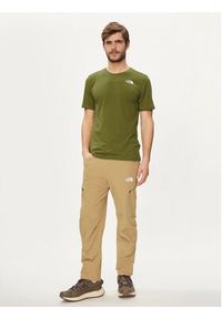 The North Face T-Shirt Foundation Mountain Lines NF0A8830 Zielony Regular Fit. Kolor: zielony. Materiał: bawełna, syntetyk