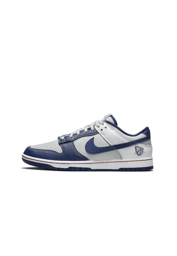 Buty do chodzenia dla dorosłych Nike Dunk Low NBA 75th Anniversary Brooklyn Nets. Kolor: niebieski. Sport: turystyka piesza