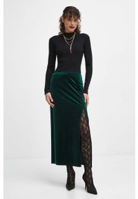 medicine - Medicine sweter damski kolor czarny lekki. Kolor: czarny. Materiał: dzianina, prążkowany. Długość rękawa: długi rękaw. Długość: długie #2