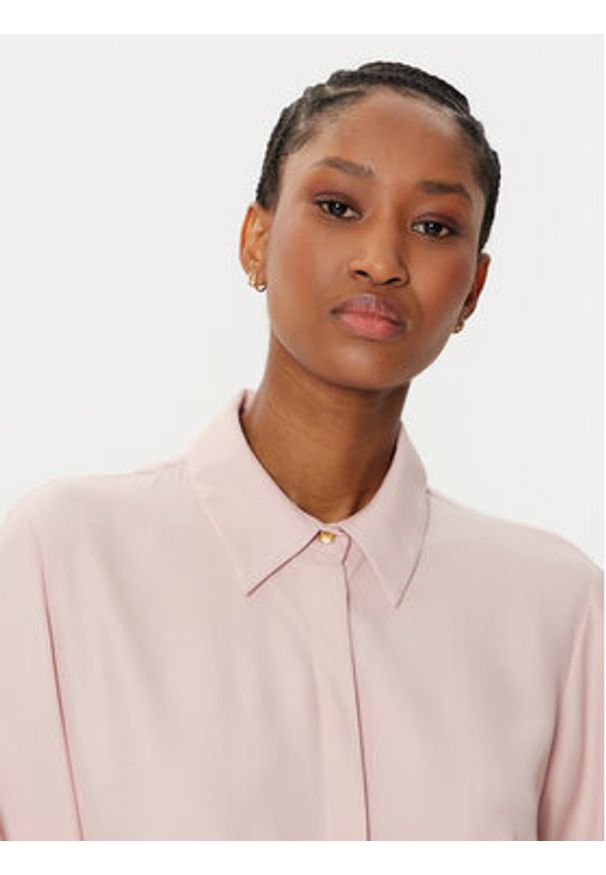 TOMMY HILFIGER - Tommy Hilfiger Koszula WW0WW44045 Różowy Relaxed Fit. Kolor: różowy. Materiał: wiskoza