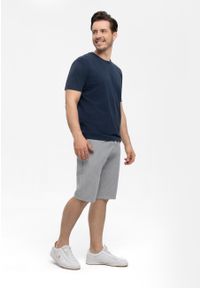 Volcano - Lekkie krótkie spodenki P-TONET. Materiał: włókno, skóra, bawełna, materiał. Długość: krótkie. Wzór: ze splotem, aplikacja, jednolity #1