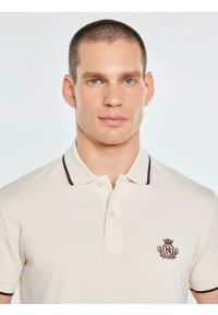 Big-Star - koszulka męska polo perłowa seller 103. Typ kołnierza: polo. Kolor: kremowy. Materiał: dresówka, bawełna, jeans, dzianina. Wzór: haft. Styl: klasyczny, elegancki #2