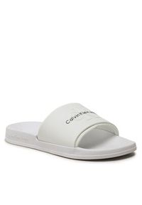 Calvin Klein Jeans Klapki Slide Monogram Tpu YM0YM00361 Biały. Kolor: biały #4