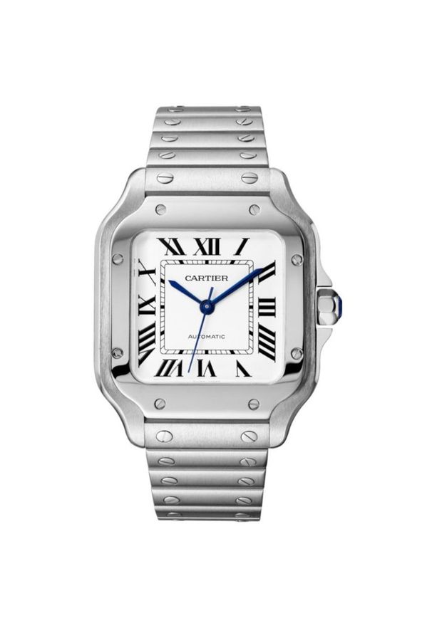 Cartier - CARTIER ZEGAREK Santos WSSA0029. Rodzaj zegarka: cyfrowe. Materiał: syntetyk, skóra