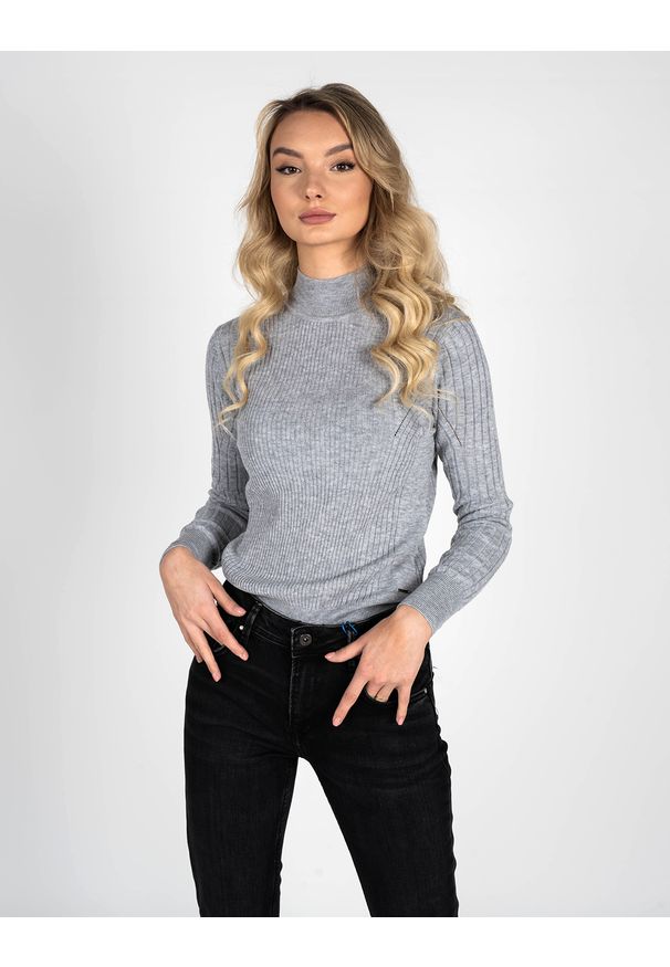 Pepe Jeans Sweter "Amalia". Typ kołnierza: golf. Materiał: prążkowany, wełna, dzianina. Wzór: ze splotem