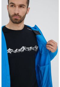 Viking bluza sportowa Yosemite męska z kapturem wzorzysta. Typ kołnierza: kaptur. Kolor: niebieski. Materiał: polar, skóra, materiał. Styl: sportowy #2