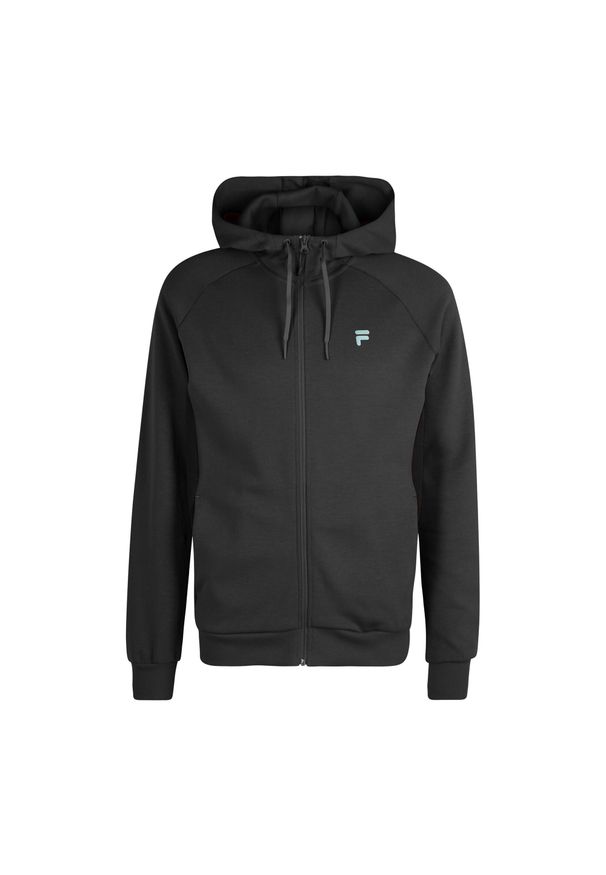 Fila - Bluza męska FILA Romulus Hooded Track. Kolor: czarny