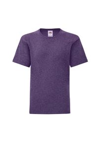 FRUIT OF THE LOOM - Koszulka Dziecięca Iconic Heather. Kolor: fioletowy