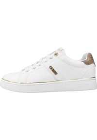 Guess - Kapcie GUESS FLFBTZ ELE12 Biały. Kolor: biały. Materiał: syntetyk, tkanina. Styl: sportowy
