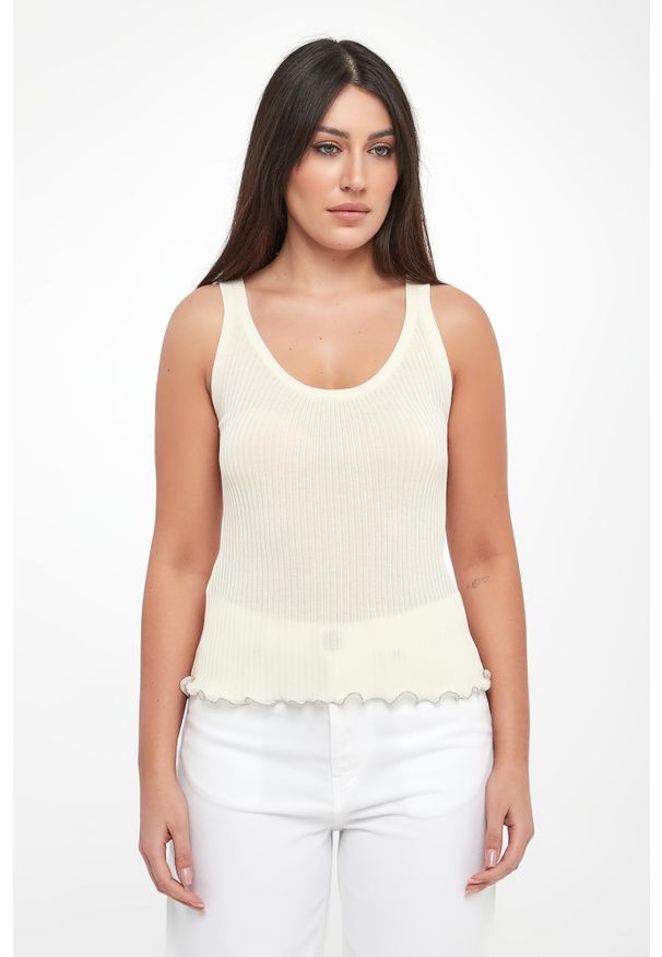 Pinko - Top damski prążkowany Mulinello PINKO. Materiał: prążkowany