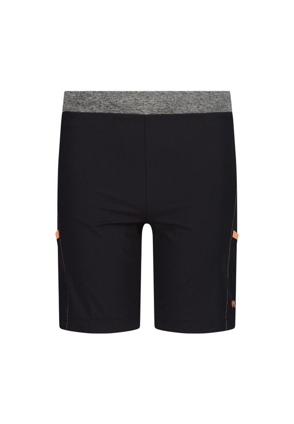 Bermudy z poliestru dla dziewczynki CMP. Kolor: czarny. Materiał: poliester. Sport: turystyka piesza