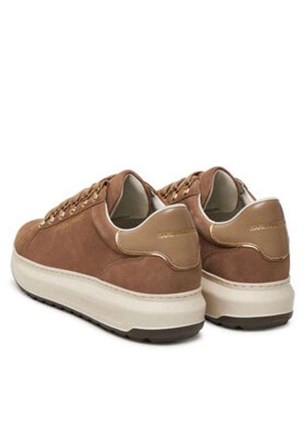 Karl Lagerfeld - KARL LAGERFELD Sneakersy KL57545 Beżowy. Kolor: beżowy. Materiał: skóra