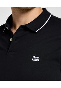 Lee - MESKA KOSZULKA POLO LEE LS PIQUE POLO BLACK BLACK 112322786. Typ kołnierza: polo #4